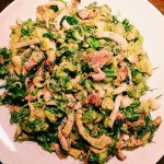 This colorful saffron chicken salad with fresh fennel is moist and refreshing