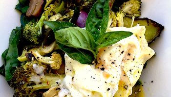 Bistro Salad is a kitchen sink kinda salad, couldn't be simpler to prepare and more delicious to eat