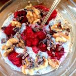 Raspberry Cacao Chia Seed Pudding, naturally sweetened, power packed superfood, thick and creamy
