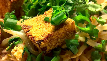 Crispy Baked tofu is a great addition to a Pad Thai or a noodle bowl or even a green salad