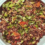 Lemony Lentil Salad with French lentils, walnuts, and a mustard vinaigrette
