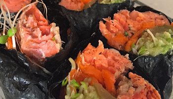 Nori Rolls with Smoked Salmon