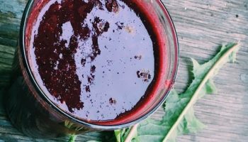 Sunshine smoothie with fresh turmeric and ginger root and beets is an antioxidant powerhouse with plenty of fiber.