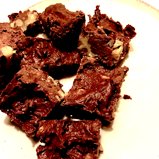 Delectable dark chocolate raw vegan fudge