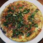 Egg dishes including this fresh herb and mushroom omelet are fortifying