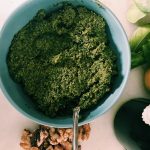 Pesto: most delicious food. Especially this healthy vegan basil pesto.