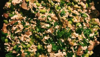Shredded tofu with mushrooms will convince you to love tofu