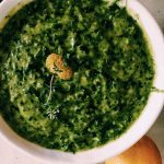 Roast or grilled chicken with salsa verde
