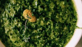 Roast or grilled chicken with salsa verde