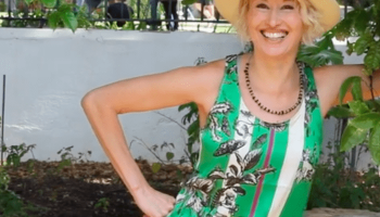 Tania Van Pelt at Company Gardens talking about the magic of chlorophyll, in plants, and why we need to eat more plants
