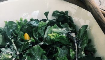 Winter Greens Salad with the best creamy vinaigrette you will ever eat. This dressing will be the one you measure all other vinaigrettes against. 