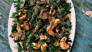 Sweet-savory miso glazed winter squash makes a delectable side dish. 
