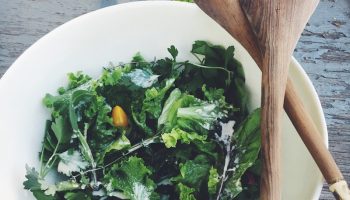 Winter Greens Salad with the best creamy vinaigrette you will ever eat. This dressing will be the one you measure all other vinaigrettes against. 
