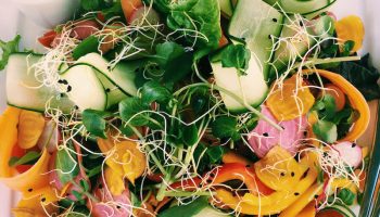 Bright, fresh, and light. The perfect spring salad with a shallot vinaigrette. 