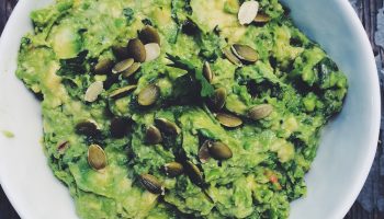 Green Pea Guacamole, healthy, gluten free, and vegan