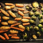 Big batch cook lemon, fresh rosemary roasted vegetables for quick meals