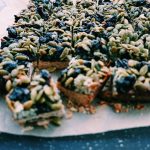 Hit that sweet tooth with these pumpkin seed, dried cherry bars