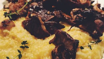 Creamy Grits and Roasted Mushrooms
